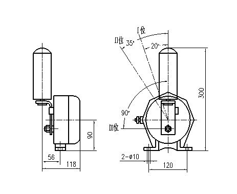 JPC-3A膠帶跑偏_跑偏檢測器KBW-220P防爆兩級跑偏開(kāi)關(guān)