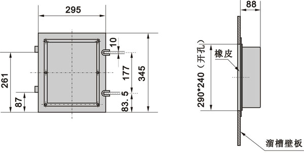 XLDS-I溜槽堵塞檢測器，門(mén)式結構KBX-220隔爆溜槽堵塞檢測器